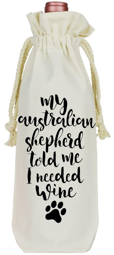 Australian Shepherd Wine Bag