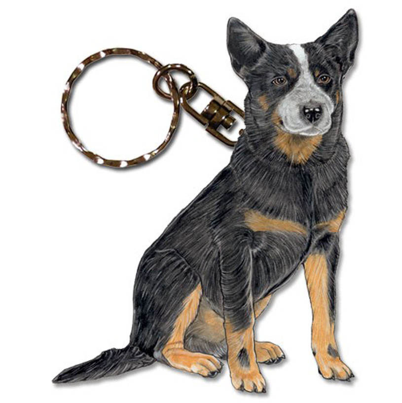 SWEN Products GREAT PYRENEES Dog Black Metal Key Chain Holder Hanger 