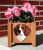 Beagle Planter Flower Pot Tri