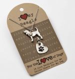 Beagle Necklace & Collar Charm Set 16 Inches