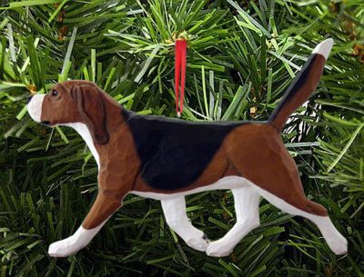Beagle Ornament Tri
