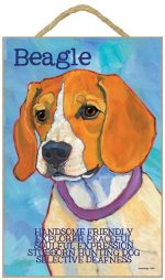 Beagle Characteristics Indoor Sign