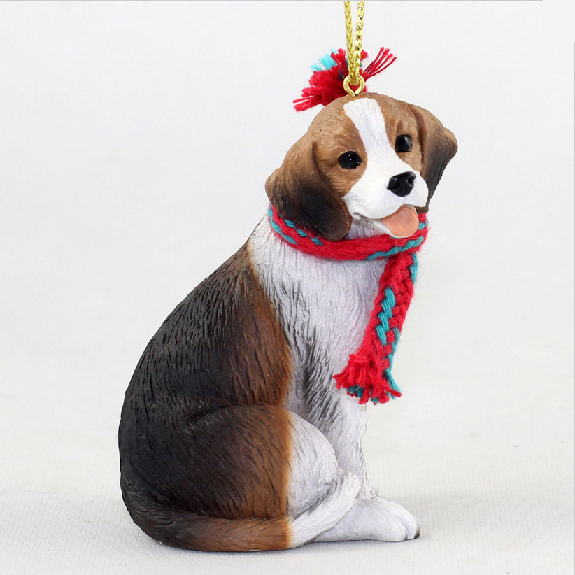 Details about   Beagle Dog Shaped Felt Sparkly Ornament Glitter Santa Hat Bandanna 