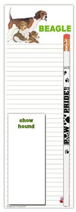Beagle Dog Notepads To Do List Pad Pencil Gift Set