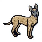 Belgian Malinoise Iron on Embroidered Patch