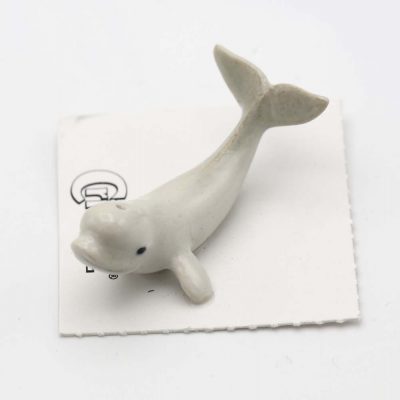 Beluga Whale Porcelain Figurine