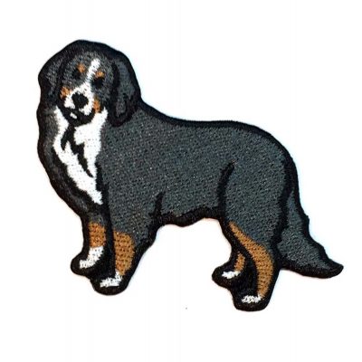 Bernese Mountain Dog Iron on Embroidered Patch