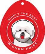 Bichon Frise Sticker 4x4"