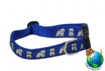 Bichon Frise Dog Breed Adjustable Nylon Collar Medium 10-16" Blue