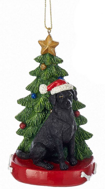Black Lab Christmas Tree Ornament