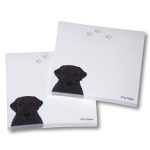 Black Lab Post It Sticky Notes Notepad