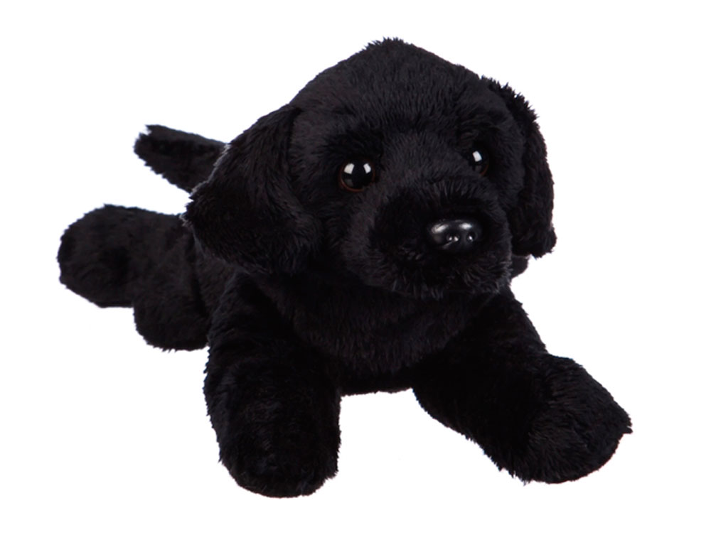 Faithful Friends FBLAB03 Black Labrador Dog with Organza Pull String bag 