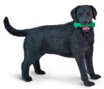Black Labrador Figurine Toy