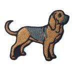 Bloodhound Iron on Embroidered Patch