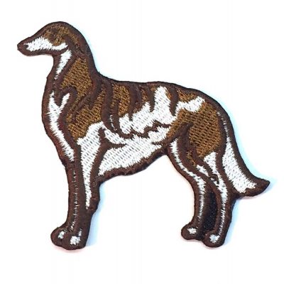 Borzoi Iron on Embroidered Patch
