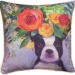 Boston Terrier Throw Pillow