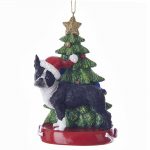 Boston Terrier Christmas Tree Ornament