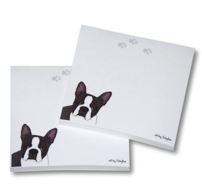 Boston Terrier Sticky Notes Notepad