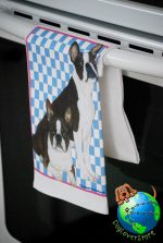 Boston Terrier Kitchen Hand Towel