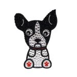 Boston Terrier Dog Rhinestone Glitter Jewel Phone Ipod Iphone Sticker Decal