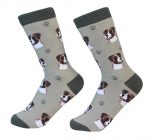 Boxer Face Pattern Socks Uncropped