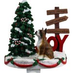 Boxer Stocking Holder Hanger Brindle