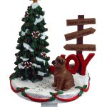 Boxer Stocking Holder Hanger Tawny Uncropped