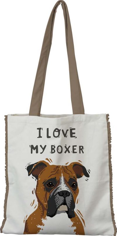 Boxer Tote Bag Uncropped Ears