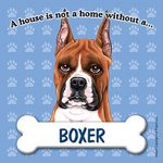 Boxer Cropped Dog Magnet