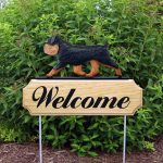 Brussels Griffon Outdoor Welcome Garden Sign Black & Tan in Color Uncropped