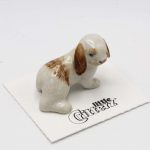 Bunny Porcelain Figurine Brown & White
