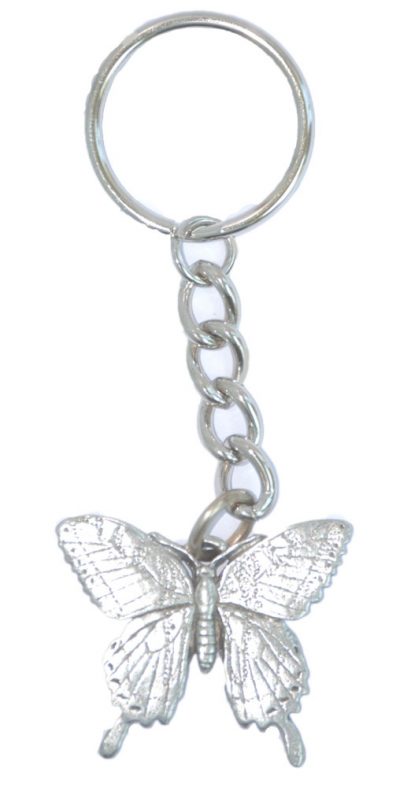 Butterfly Keychain - Pewter