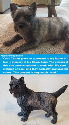 Custom Painted Cairn Terrier Testimonial