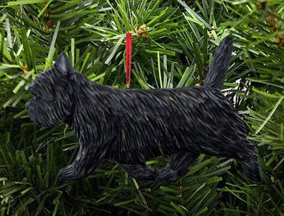 Cairn Terrier Ornament Black/Brindle