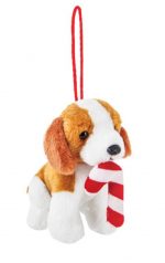 Beagle Candy Cane Ornament