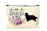 Cavalier King Charles Spaniel Makeup Bag