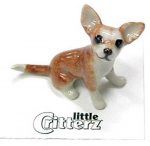 Chihuahua Hand Painted Porcelain Miniature Figurine