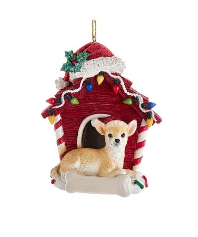 Chihuahua Dog House Ornament
