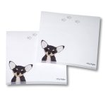 Chihuahua Post It Sticky Notes Notepad Black