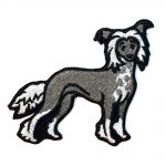 Chinese Crested Iron on Embroidered Patch