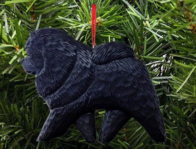 Chow Chow Tree Ornament Black