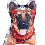 German Shepherd Christmas Pillow