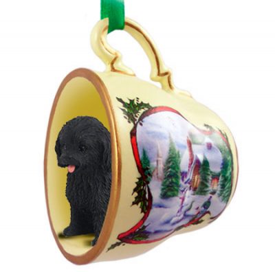 Cockapoo Ornament Teacup Black