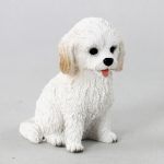 Cockapoo White Mini Dog Figurine