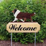 Collie Outdoor Welcome Garden Sign Sable in Color
