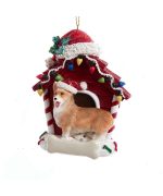 Corgi Dog House Ornament