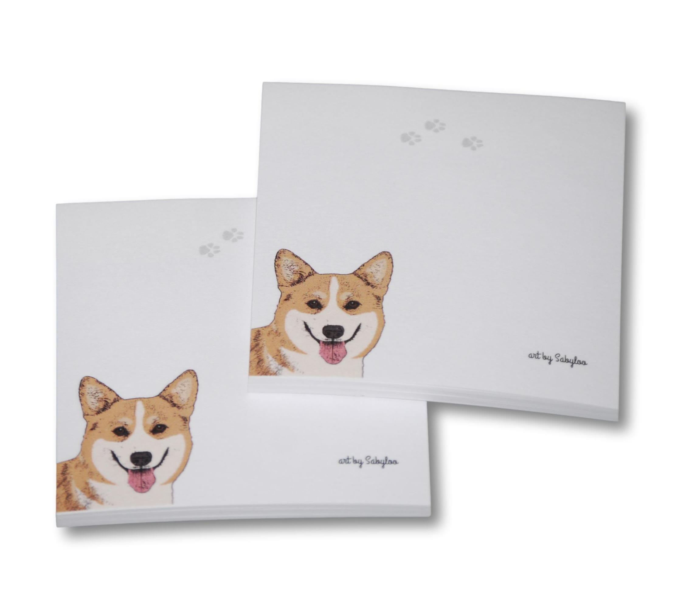 NEW Lot of 2 CORGI Notepads Magnetic CHRISTMAS 100 pages each 