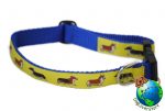 Welsh Corgi Dog Breed Adjustable Nylon Collar Medium 11-19" Yellow