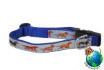 Dachshund Dog Breed Adjustable Nylon Collar Medium 10-16" Blue