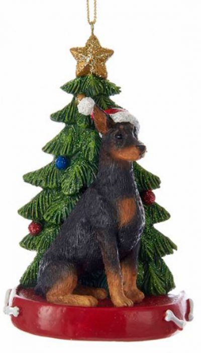 Doberman Pinscher Christmas Tree Ornament